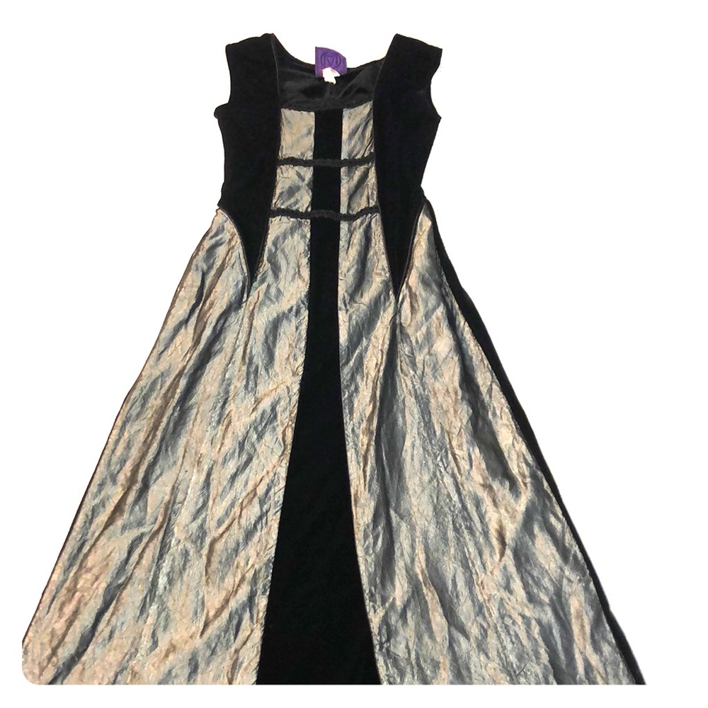 black gunmetal gray maxi dress velvety soft